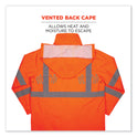 ergodyne GloWear 8366 Class 3 Lightweight Hi-Vis Rain Jacket, Polyester, X-Large, Orange (24365)