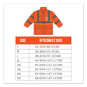 ergodyne GloWear 8366 Class 3 Lightweight Hi-Vis Rain Jacket, Polyester, 3X-Large, Orange (24367)