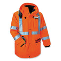 ergodyne GloWear 8385 Class 3 Hi-Vis 4-in-1 Jacket, Small, Orange (24372)