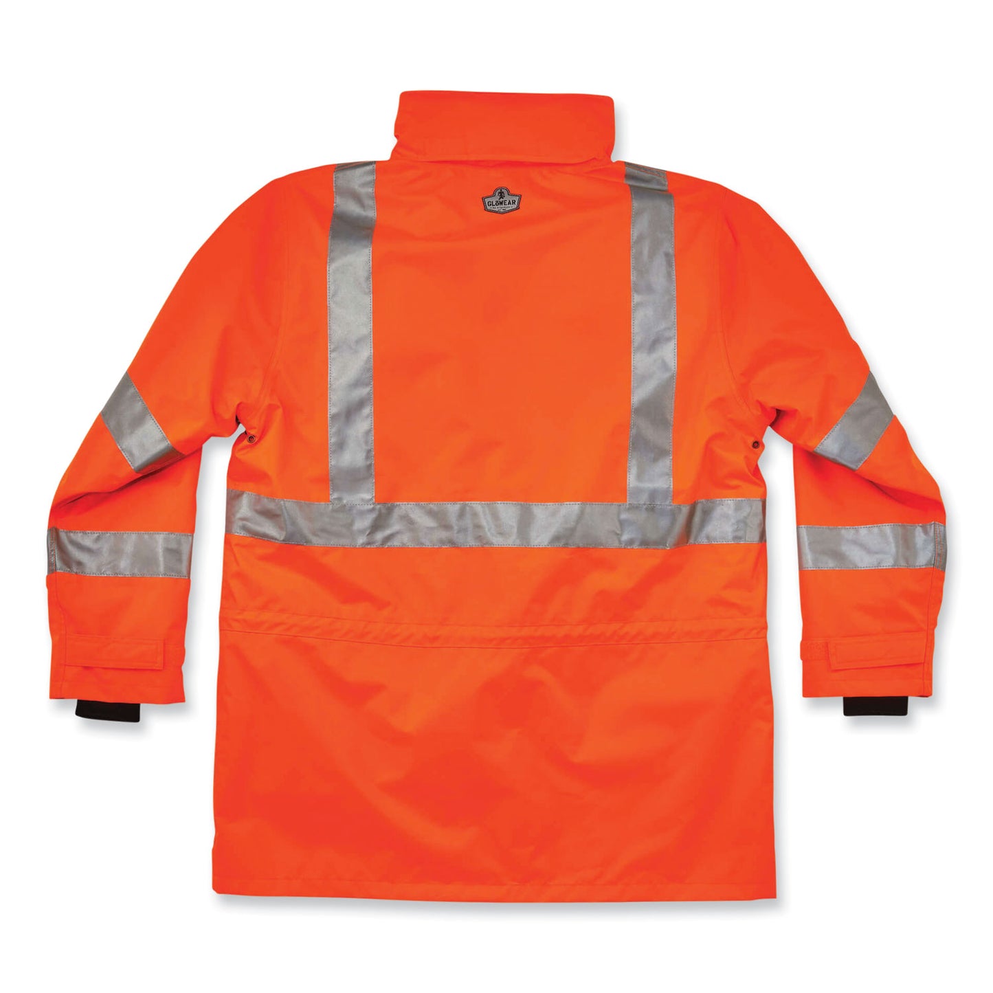 ergodyne GloWear 8385 Class 3 Hi-Vis 4-in-1 Jacket, 4X-Large, Orange (24378)