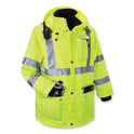 ergodyne GloWear 8385 Class 3 Hi-Vis 4-in-1 Jacket, Small, Lime (24382)