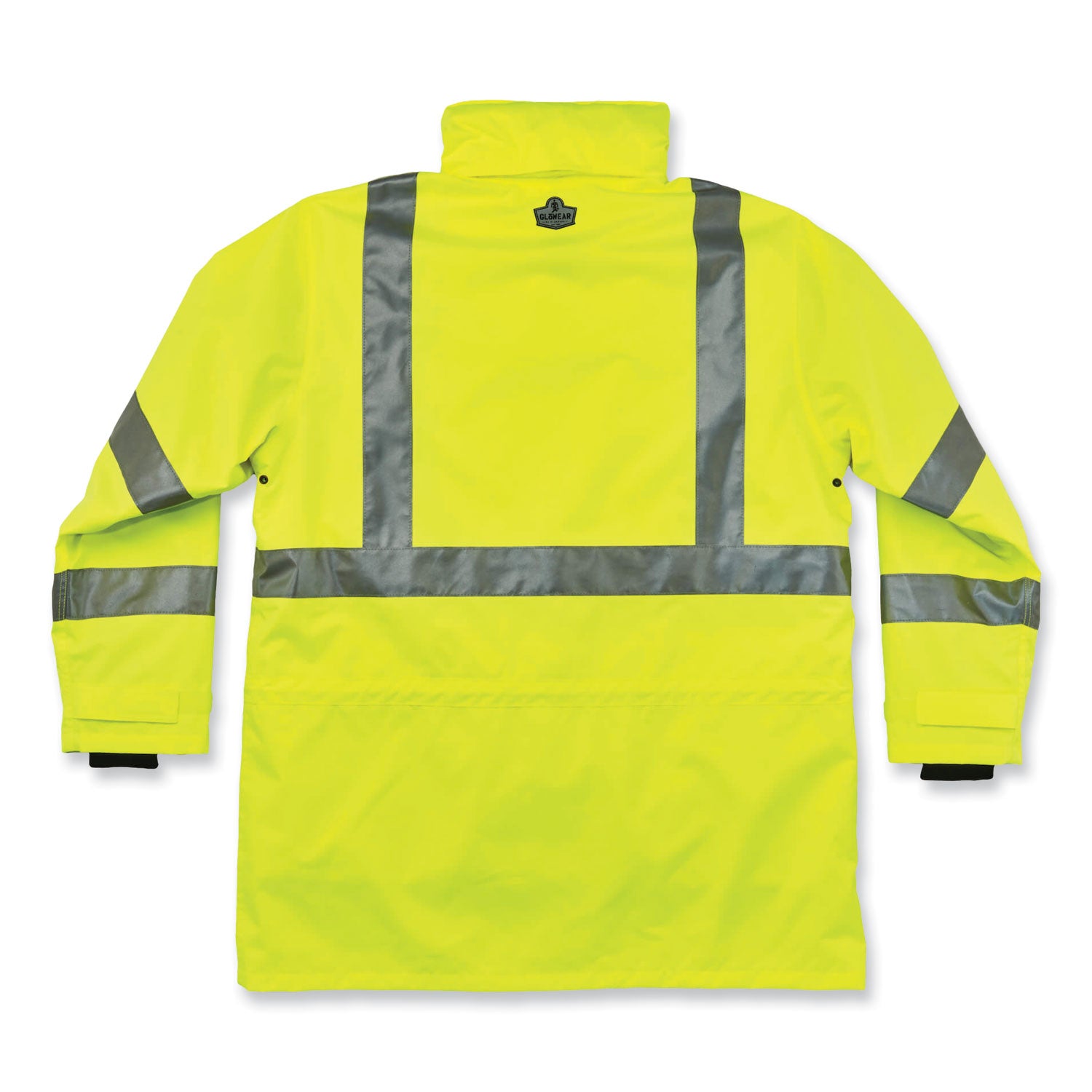 ergodyne GloWear 8385 Class 3 Hi-Vis 4-in-1 Jacket, Large, Lime (24384)