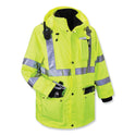 ergodyne GloWear 8385 Class 3 Hi-Vis 4-in-1 Jacket, Large, Lime (24384)