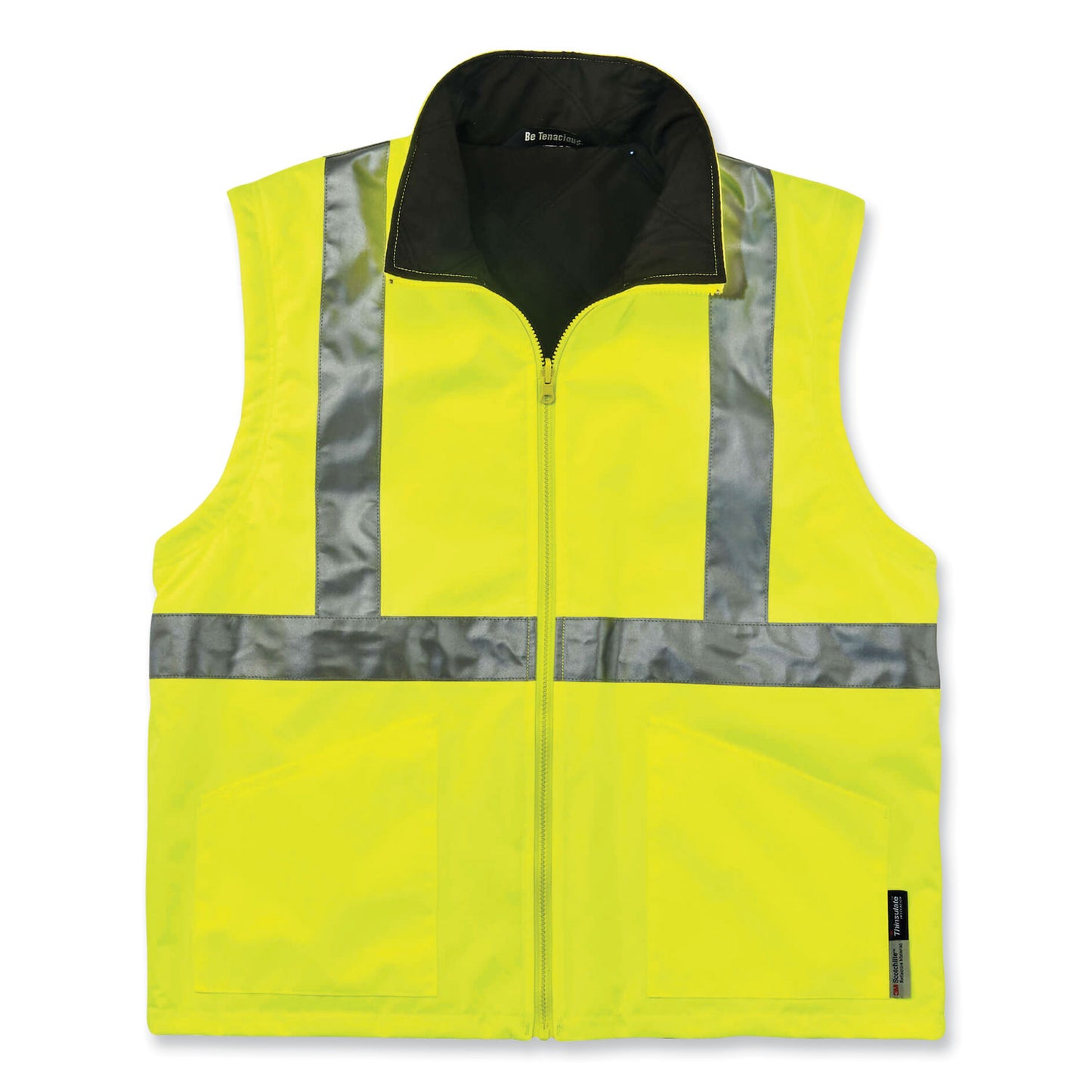 ergodyne GloWear 8385 Class 3 Hi-Vis 4-in-1 Jacket, Large, Lime (24384)