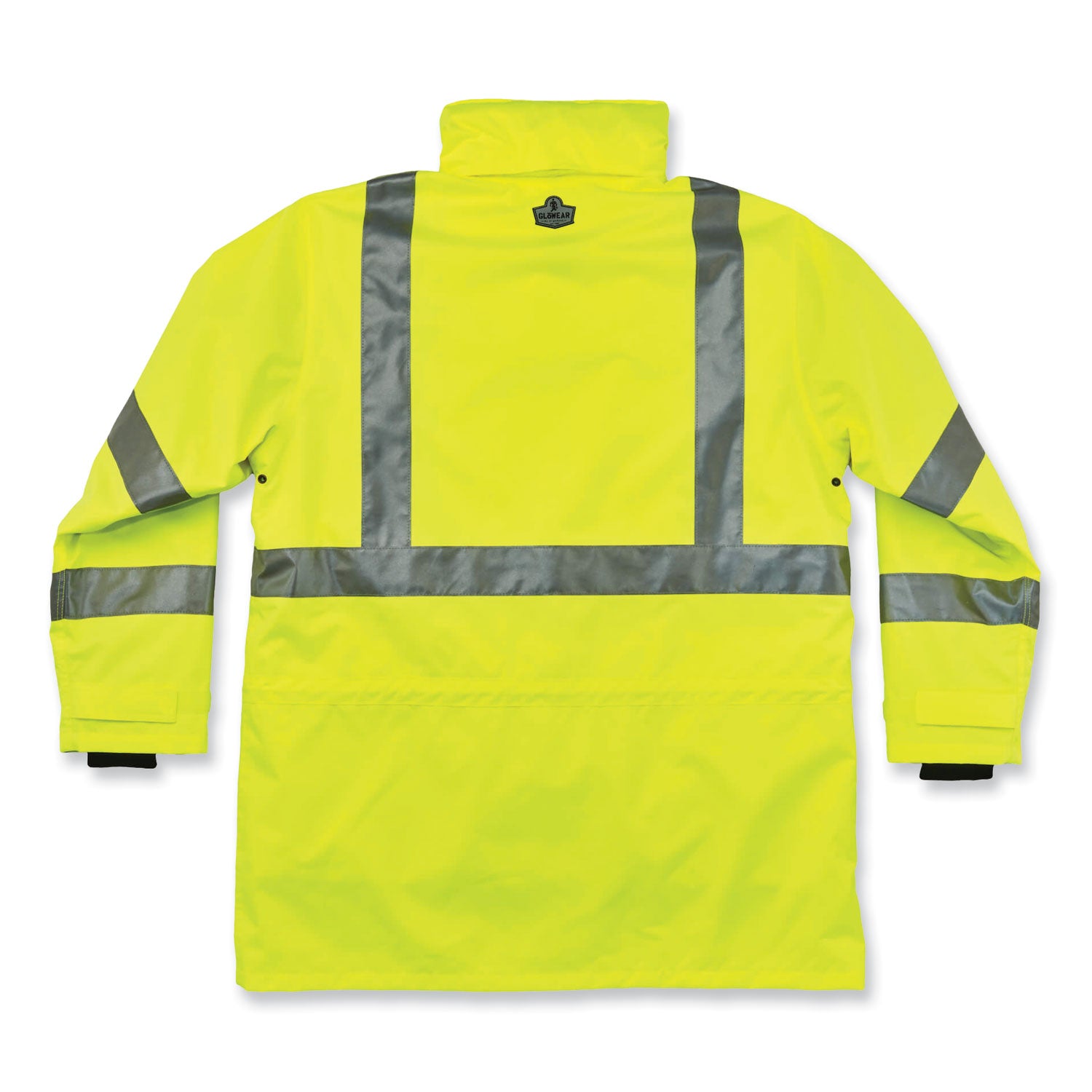 ergodyne GloWear 8385 Class 3 Hi-Vis 4-in-1 Jacket, X-Large, Lime (24385)