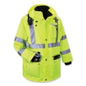 ergodyne GloWear 8385 Class 3 Hi-Vis 4-in-1 Jacket, 2X-Large, Lime (24386)