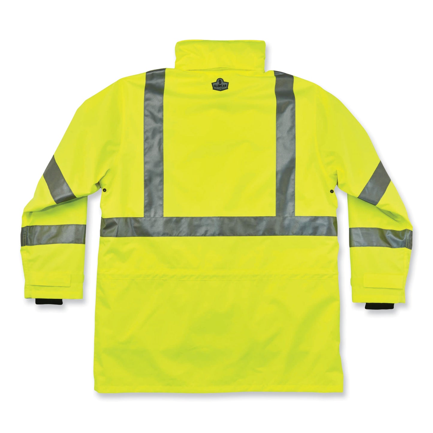 ergodyne GloWear 8385 Class 3 Hi-Vis 4-in-1 Jacket, 4X-Large, Lime (24388)