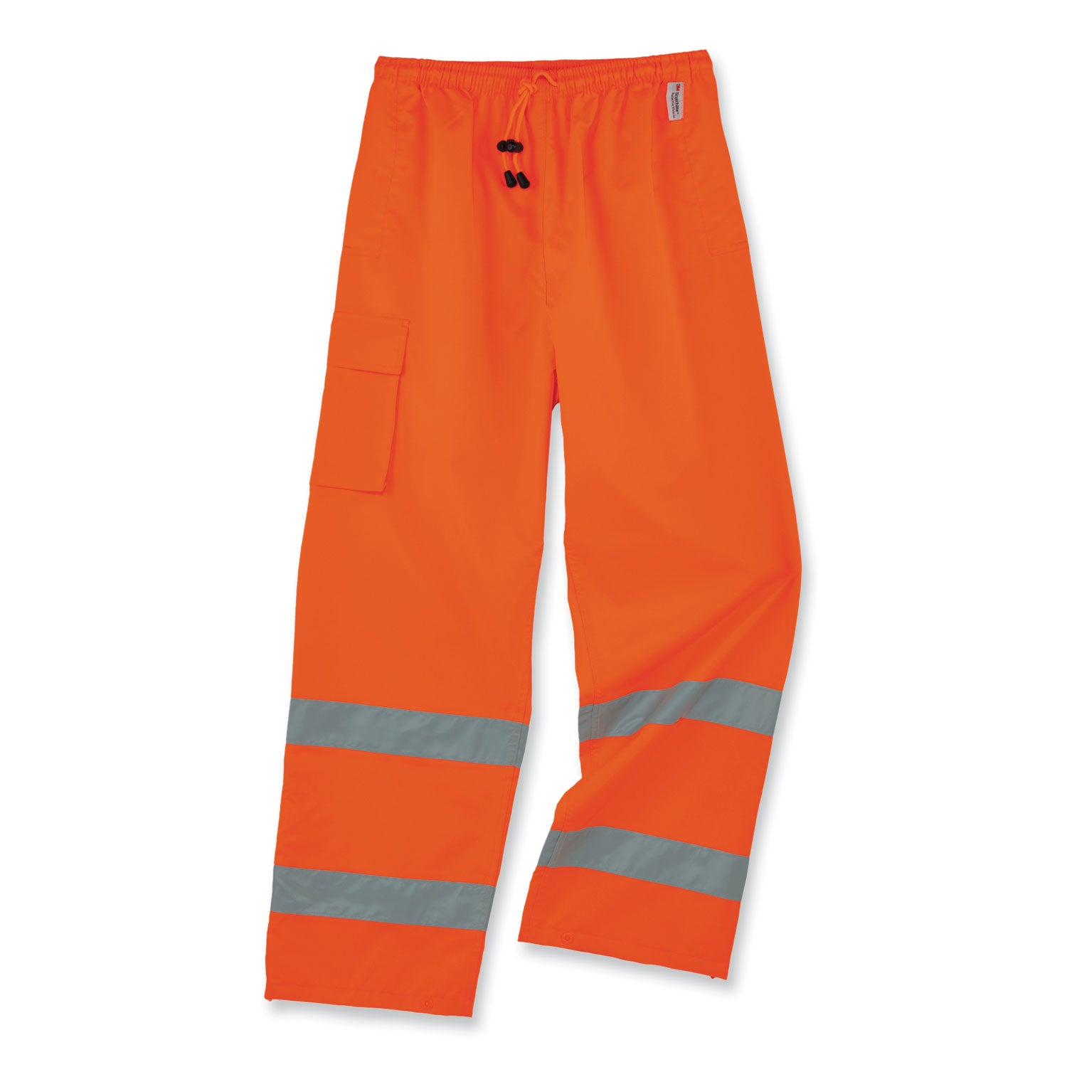 ergodyne GloWear 8915 Class E Hi-Vis Rain Pants, Small, Orange (24412)