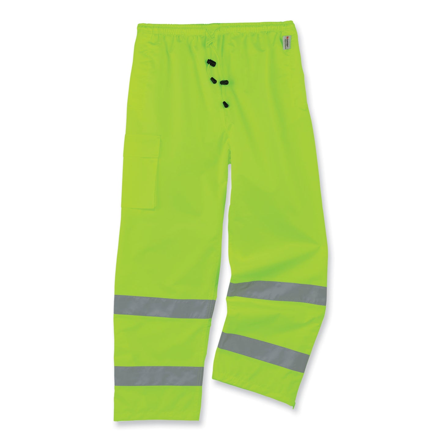 ergodyne GloWear 8915 Class E Hi-Vis Rain Pants, Large, Lime (24424)