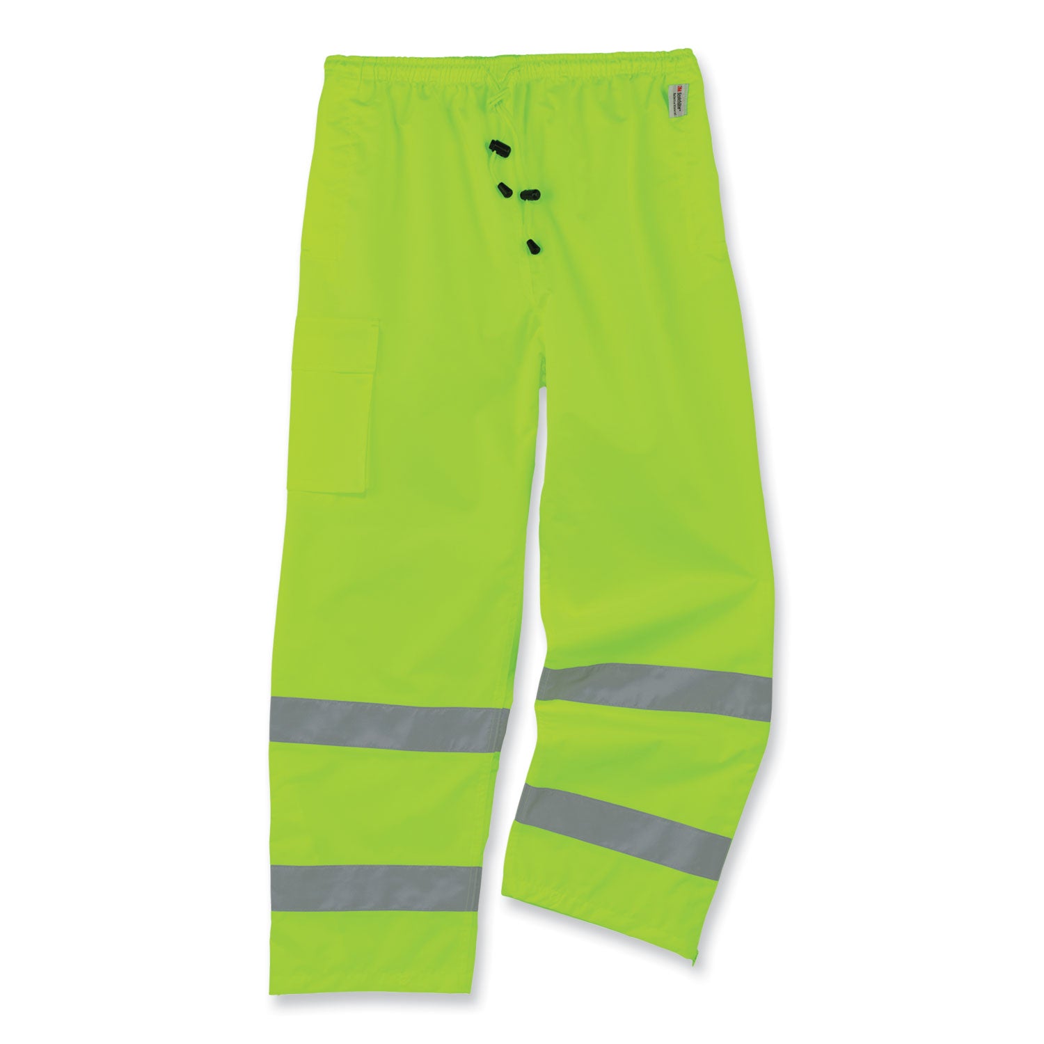 ergodyne GloWear 8915 Class E Hi-Vis Rain Pants, 5X-Large, Lime (24429)