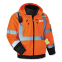 ergodyne GloWear 8379 Class 3 Hi-Vis Fleece Lined Bomber Jacket, Orange, 3X-Large (24467)