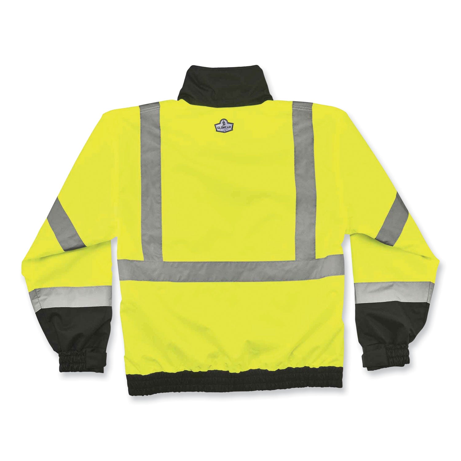 ergodyne GloWear 8379 Class 3 Hi-Vis Fleece Lined Bomber Jacket, Lime, Small (24472)