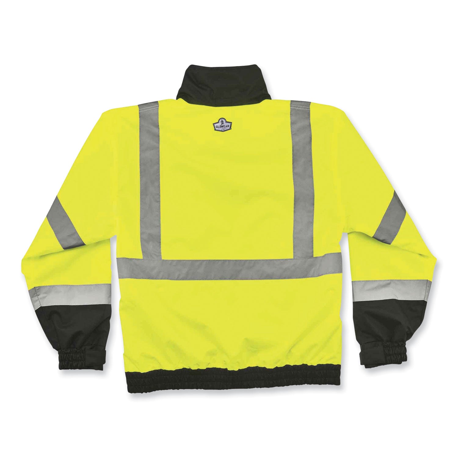 ergodyne GloWear 8379 Class 3 Hi-Vis Fleece Lined Bomber Jacket, Lime, Medium (24473)