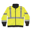 ergodyne GloWear 8379 Class 3 Hi-Vis Fleece Lined Bomber Jacket, Lime, 3X-Large (24477)