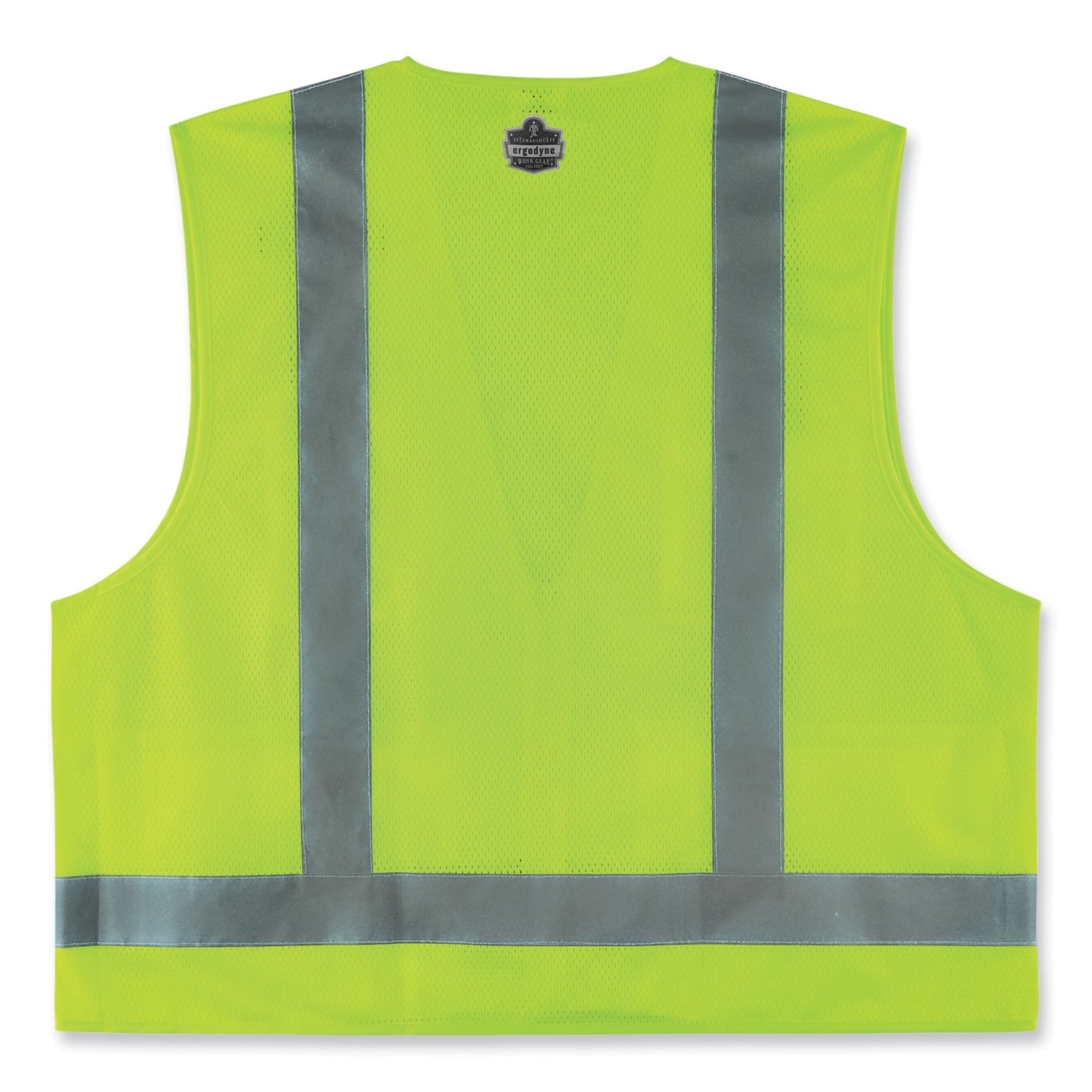 ergodyne GloWear 8249Z-S Single Size Class 2 Economy Surveyors Zipper Vest, Polyester, X-Small, Lime (24501)