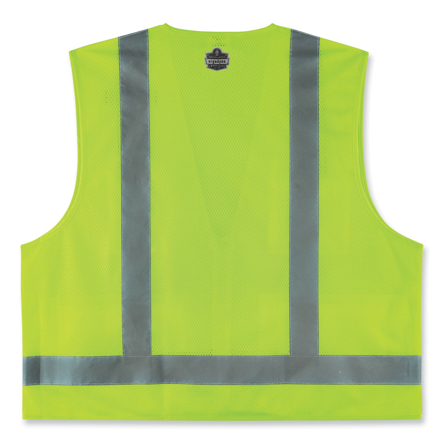 ergodyne GloWear 8249Z-S Single Size Class 2 Economy Surveyors Zipper Vest, Polyester, Medium, Lime (24503)