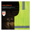 ergodyne GloWear 8249Z-S Single Size Class 2 Economy Surveyors Zipper Vest, Polyester, Medium, Lime (24503)