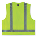 ergodyne GloWear 8249Z-S Single Size Class 2 Economy Surveyors Zipper Vest, Polyester, 2X-Large, Lime (24506)