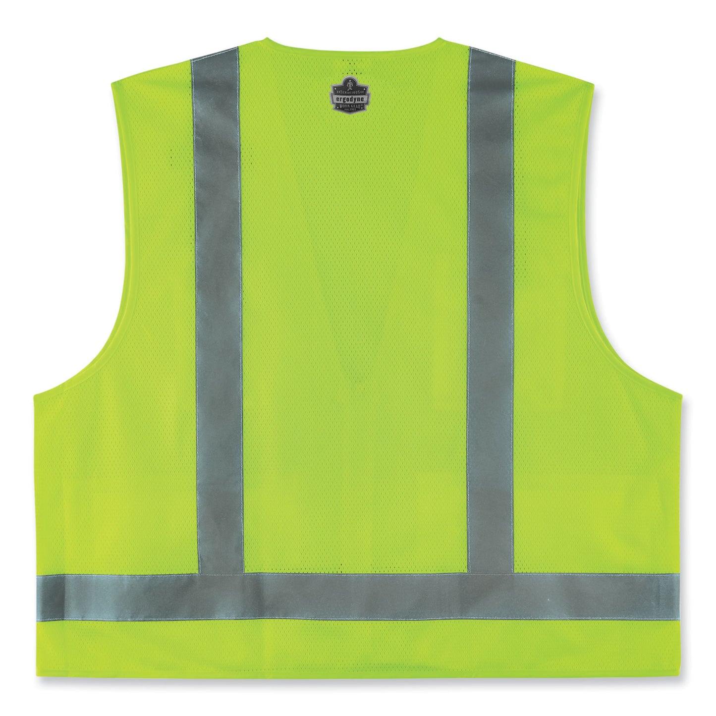 ergodyne GloWear 8249Z-S Single Size Class 2 Economy Surveyors Zipper Vest, Polyester, 4X-Large, Lime (24508)