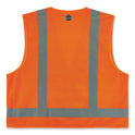 ergodyne GloWear 8249Z-S Single Size Class 2 Economy Surveyors Zipper Vest, Polyester, Large, Orange (24514)