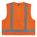 ergodyne GloWear 8249Z-S Single Size Class 2 Economy Surveyors Zipper Vest, Polyester, 2X-Large, Orange (24516)