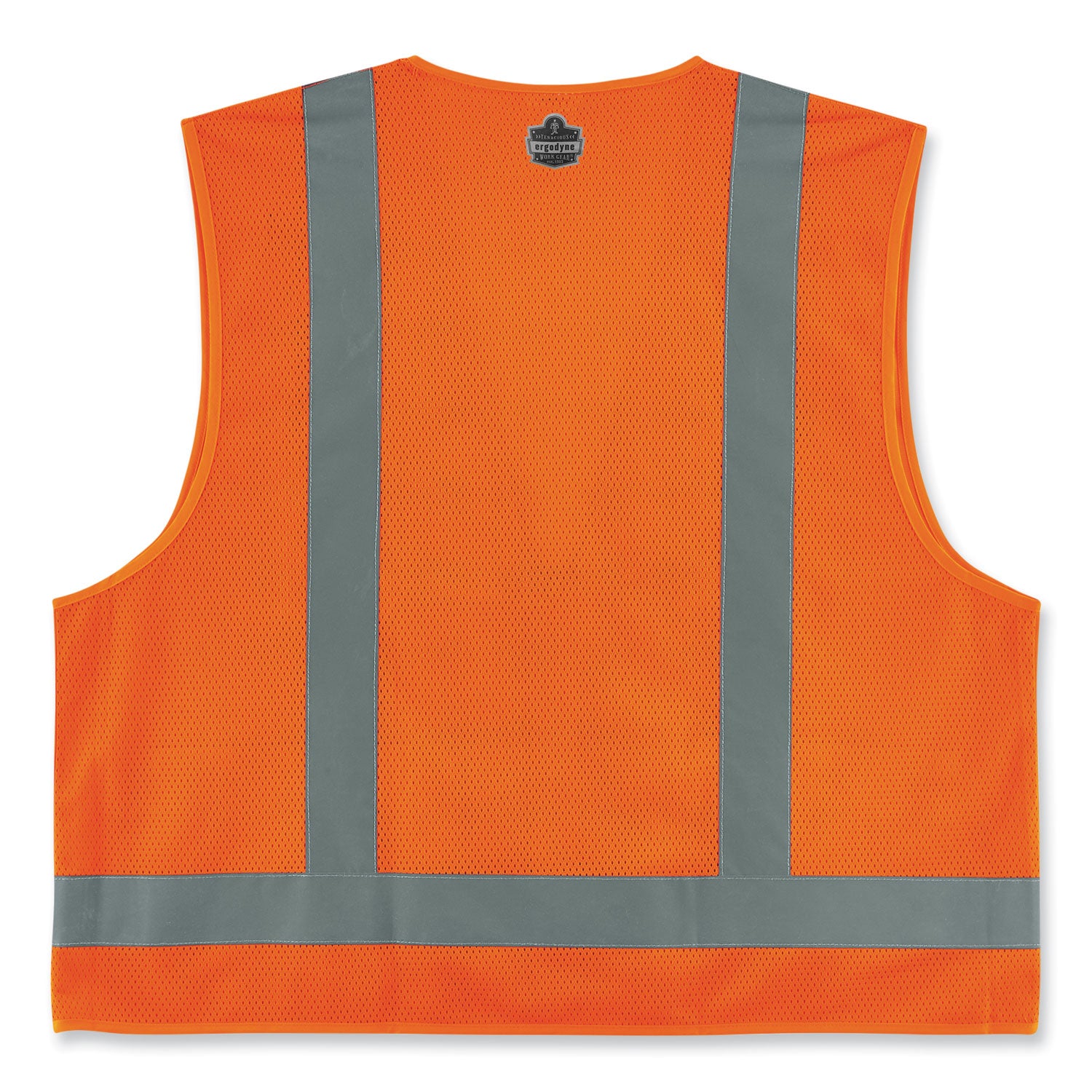 ergodyne GloWear 8249Z-S Single Size Class 2 Economy Surveyors Zipper Vest, Polyester, 3X-Large, Orange (24517)