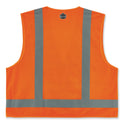 ergodyne GloWear 8249Z-S Single Size Class 2 Economy Surveyors Zipper Vest, Polyester, 4X-Large, Orange (24518)