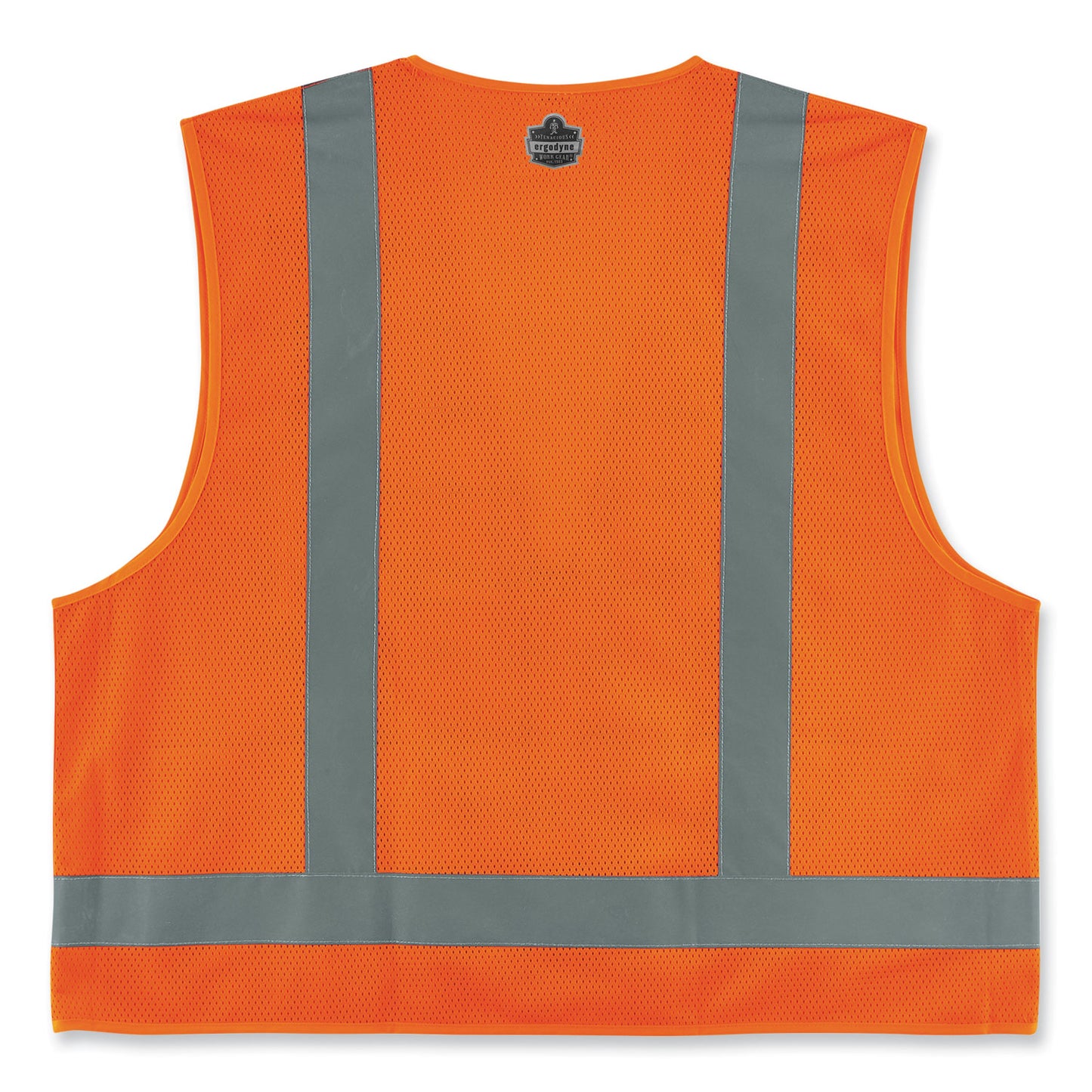 ergodyne GloWear 8249Z-S Single Size Class 2 Economy Surveyors Zipper Vest, Polyester, 4X-Large, Orange (24518)
