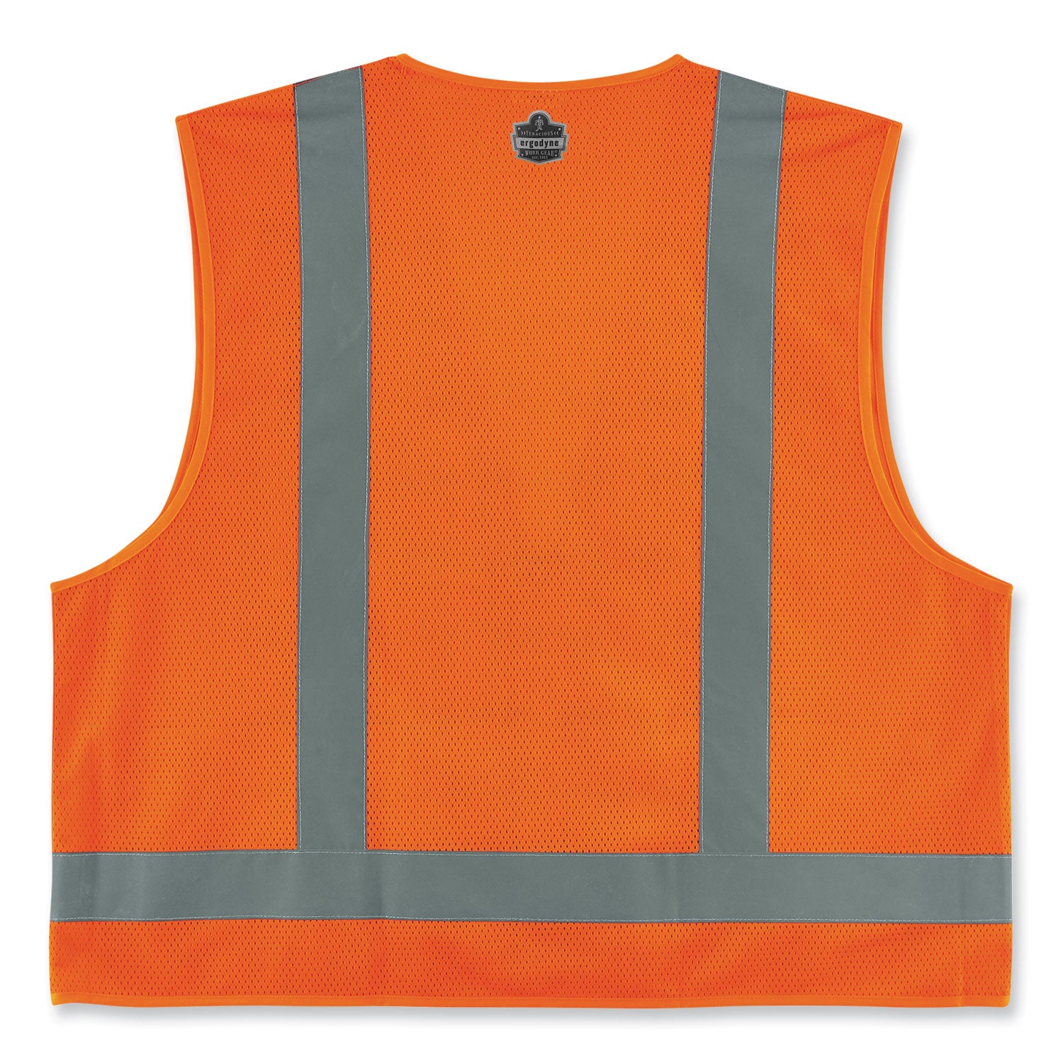 ergodyne GloWear 8249Z-S Single Size Class 2 Economy Surveyors Zipper Vest, Polyester, 4X-Large, Orange (24518)