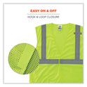 ergodyne GloWear 8210HL-S Single Size Class 2 Economy Mesh Vest, Polyester, Small, Lime (24522)