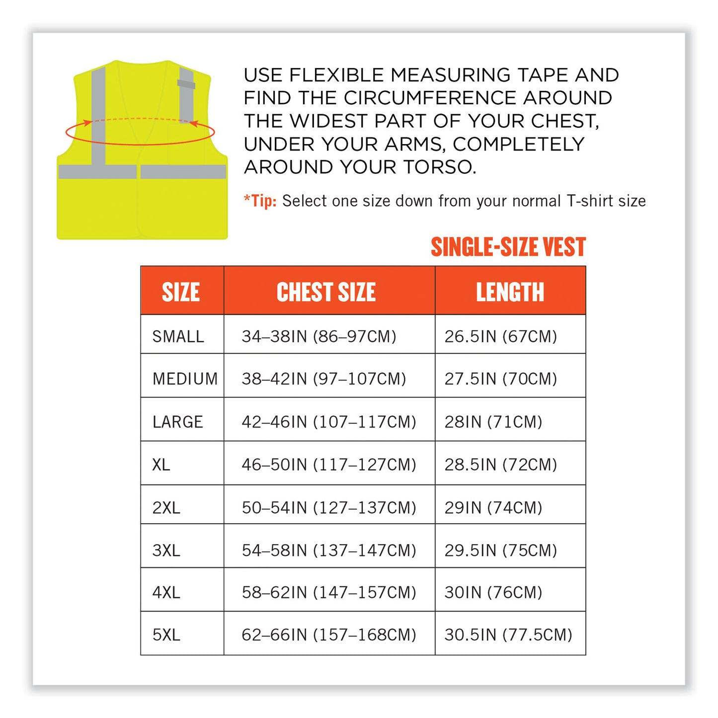 ergodyne GloWear 8210HL-S Single Size Class 2 Economy Mesh Vest, Polyester, Small, Lime (24522)