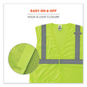 ergodyne GloWear 8210HL-S Single Size Class 2 Economy Mesh Vest, Polyester, Large, Lime (24524)