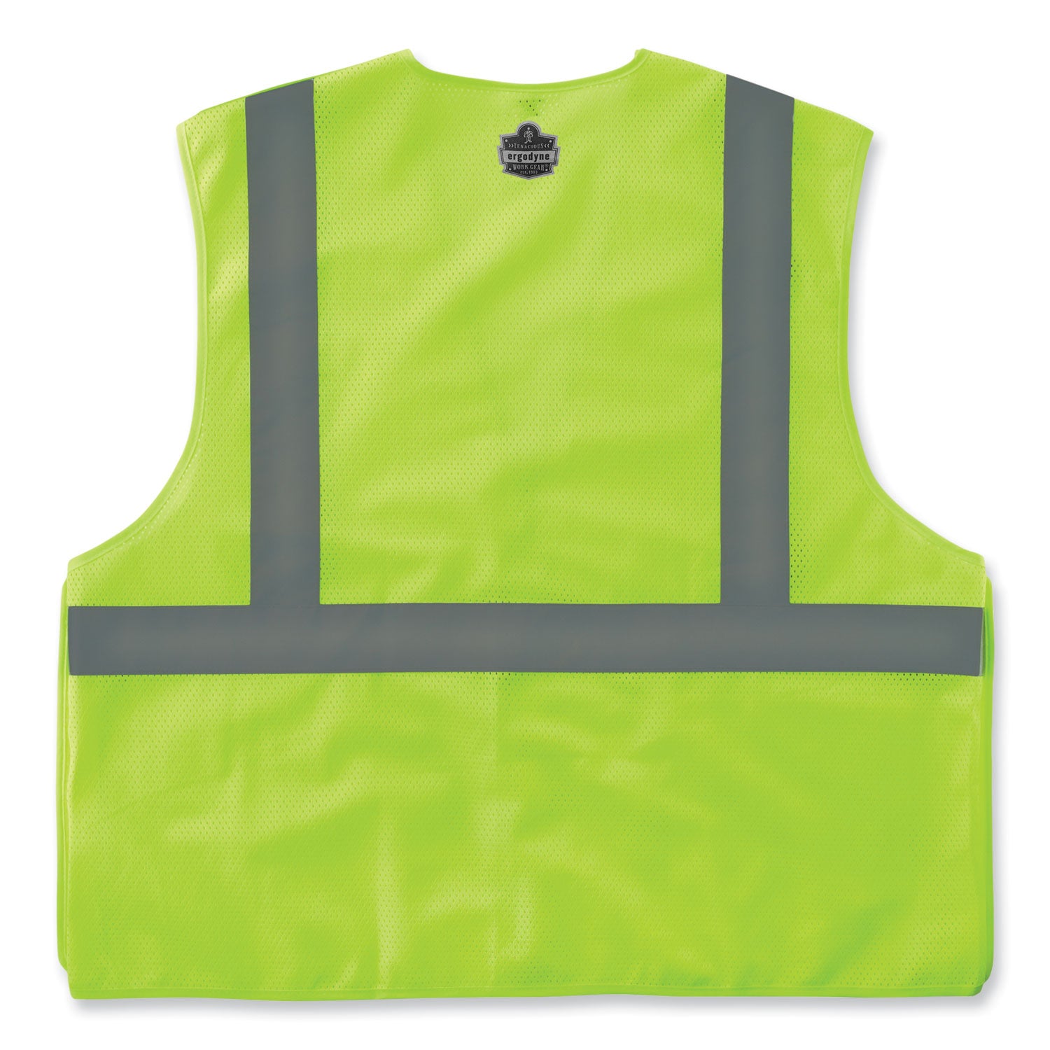 ergodyne GloWear 8215BA-S Single Size Class 2 Economy Breakaway Mesh Vest, Polyester, Medium, Lime (24543)