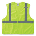 ergodyne GloWear 8215BA-S Single Size Class 2 Economy Breakaway Mesh Vest, Polyester, Medium, Lime (24543)