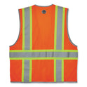 ergodyne GloWear 8246Z-S Single Size Class 2 Two-Tone Mesh Vest, Polyester, 5X-Large, Orange (24579)