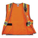 ergodyne GloWear 8246Z-S Single Size Class 2 Two-Tone Mesh Vest, Polyester, 5X-Large, Orange (24579)