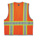 ergodyne GloWear 8246Z-S Single Size Class 2 Two-Tone Mesh Vest, Polyester, Large, Orange (24574)