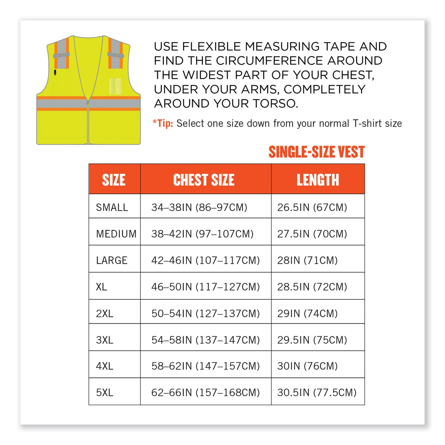 ergodyne GloWear 8246Z-S Single Size Class 2 Two-Tone Mesh Vest, Polyester, 3X-Large, Lime (24567)