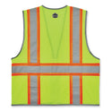 ergodyne GloWear 8246Z-S Single Size Class 2 Two-Tone Mesh Vest, Polyester, 3X-Large, Lime (24567)