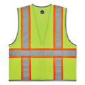 ergodyne GloWear 8246Z-S Single Size Class 2 Two-Tone Mesh Vest, Polyester, Medium, Lime (24563)