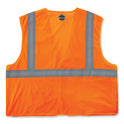 ergodyne GloWear 8215BA-S Single Size Class 2 Economy Breakaway Mesh Vest, Polyester, 5X-Large, Orange (24559)