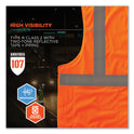 ergodyne GloWear 8215BA-S Single Size Class 2 Economy Breakaway Mesh Vest, Polyester, 2X-Large, Orange (24556)