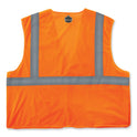 ergodyne GloWear 8215BA-S Single Size Class 2 Economy Breakaway Mesh Vest, Polyester, 2X-Large, Orange (24556)