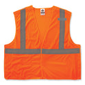 ergodyne GloWear 8215BA-S Single Size Class 2 Economy Breakaway Mesh Vest, Polyester, Small, Orange (24552)