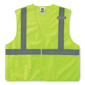 ergodyne GloWear 8215BA-S Single Size Class 2 Economy Breakaway Mesh Vest, Polyester, 5X-Large, Lime (24549)