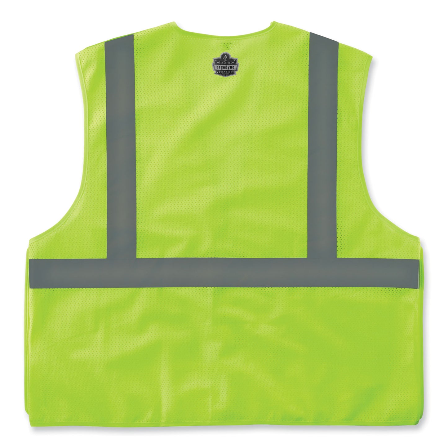 ergodyne GloWear 8215BA-S Single Size Class 2 Economy Breakaway Mesh Vest, Polyester, 5X-Large, Lime (24549)