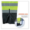 ergodyne GloWear 8918BK Class E Hi-Vis Rain Bibs Black Bottom, 2X-Large, Lime (25016)