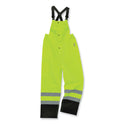 ergodyne GloWear 8918BK Class E Hi-Vis Rain Bibs Black Bottom, 3X-Large, Lime (25017)