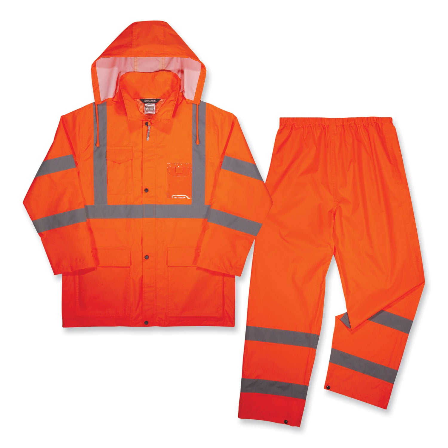 ergodyne GloWear 8376K Lightweight HV Rain Suit, Medium, Orange (25333)