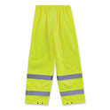 ergodyne GloWear 8916 Class E Lightweight Hi-Vis Rain Pants, Medium, Lime (25343)